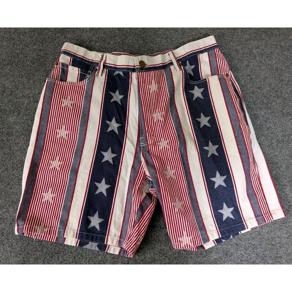 Loudmouth Shorts Mens 36 Red White Blue Stars Stripes USA Golf Patriotic